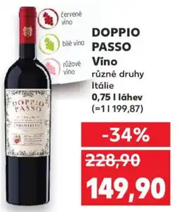 Kaufland DOPPIO PASSO Vino nabídka