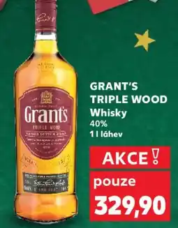 Kaufland GRANT'S TRIPLE WOOD Whisky 40% nabídka