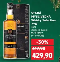 Kaufland STARÁ MYSLIVECKÁ Whisky Selection 7YO nabídka