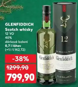 Kaufland GLENFIDDICH Scotch whisky 12 YO 40% nabídka