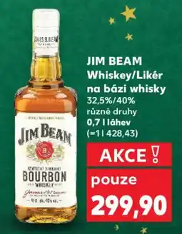 Kaufland JIM BEAM Whiskey/Likér na bázi whisky 32,5%/40% nabídka