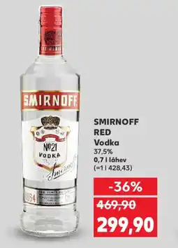 Kaufland SMIRNOFF RED Vodka nabídka