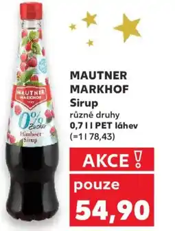 Kaufland MAUTNER MARKHOF Sirup nabídka