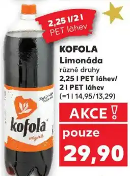 Kaufland KOFOLA Limonáda nabídka