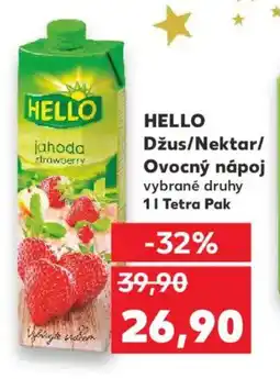 Kaufland HELLO Džus/Nektar/ Ovocný nápoj nabídka