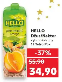 Kaufland HELLO Džus/Nektar nabídka