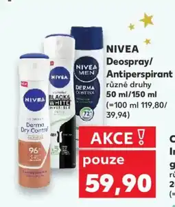 Kaufland NIVEA Deospray/ Antiperspirant nabídka