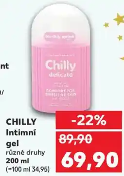 Kaufland CHILLY Intimní gel nabídka