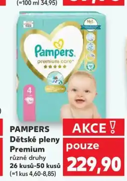 Kaufland PAMPERS Dětské pleny Premium nabídka