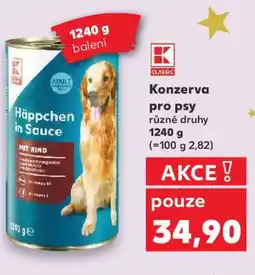 Kaufland Konzerva pro psy nabídka
