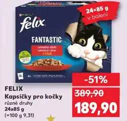 Kaufland FELIX Kapsičky pro kočky nabídka