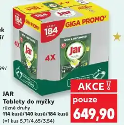 Kaufland JAR Tablety do myčky nabídka