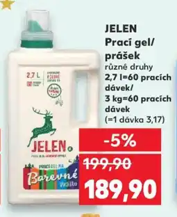 Kaufland JELEN Prací gel/ prášek nabídka