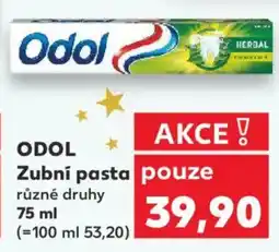 Kaufland ODOL Zubní pasta nabídka