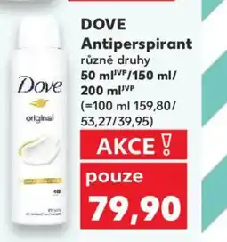 Kaufland DOVE Antiperspirant nabídka
