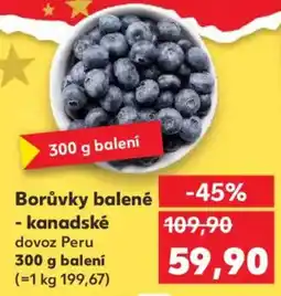Kaufland Borůvky balené - kanadské nabídka
