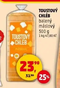Penny Market TOUSTOVÝ CHLÉB balený máslový nabídka