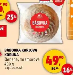Penny Market Bábovka karlova koruna šlehaná, mramorová nabídka