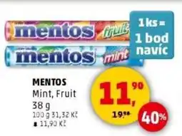 Penny Market MENTOS Mint, Fruit nabídka