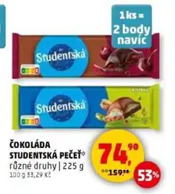 Penny Market Čokoláda studentská pečeť nabídka
