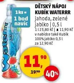 Penny Market Dětský nápoj kubík waterrr nabídka