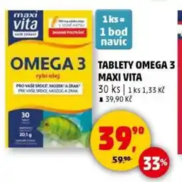 Penny Market Tablety omega 3 maxi vita nabídka