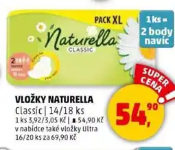Penny Market Vložky naturella classic nabídka