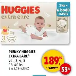 Penny Market Plenky huggies extra care nabídka