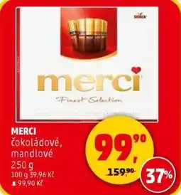 Penny Market MERCI čokoládové, mandlové nabídka