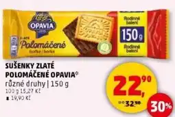 Penny Market Sušenky zlaté polomáčené opavia nabídka