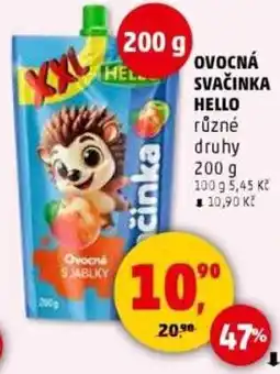 Penny Market Ovocná svačinka hello nabídka