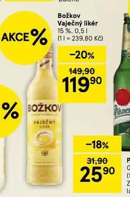Tesco Božkov tradiční likér nabídka