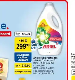 Tesco Ariel prací prostředek nabídka