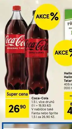 Tesco Coca cola, fanta, sprite nabídka