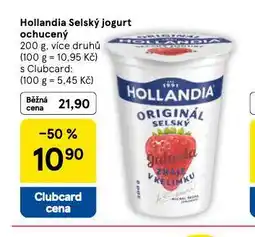 Tesco Hoollandia selský jogurt ochucený nabídka