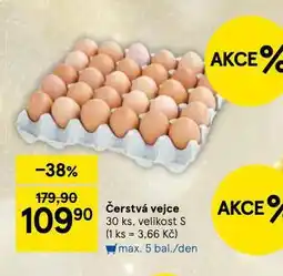 Tesco Čerstvá vejce s 30 ks nabídka