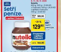 Tesco Nutella nabídka