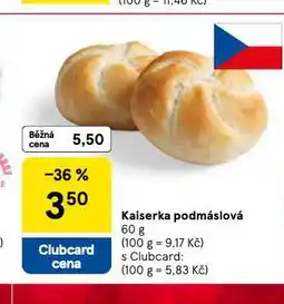 Tesco Kaiserka podmáslová nabídka