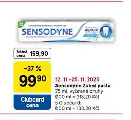 Tesco Sensodyne zubní pasta nabídka