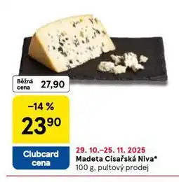 Tesco Madeta císařská niva nabídka