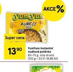 Tesco Yum yum instantní nudlová polévka nabídka