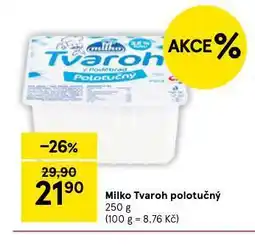 Tesco Milko tvaroh polotučný nabídka