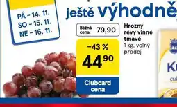 Tesco Hrozny révy vinné tmavé nabídka
