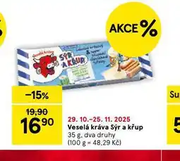 Tesco Veslá kráva sýr a křup nabídka