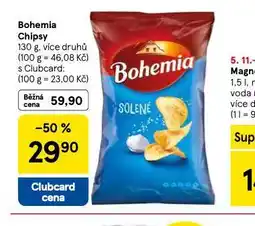 Tesco Bohemia chipsy nabídka
