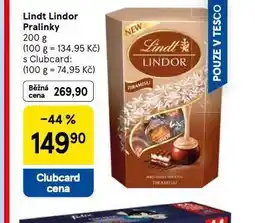 Tesco Lindt lindor pralinky nabídka