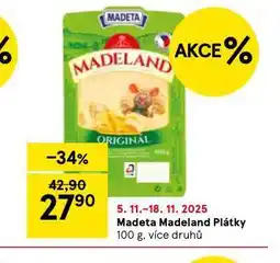 Tesco Madeta madeland plátky nabídka