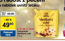 Tesco Cassonade vanilkový cukr nabídka