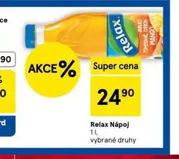 Tesco Relax nápoj nabídka