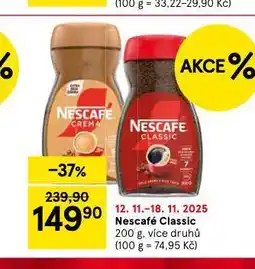 Tesco Nescafé classic nabídka